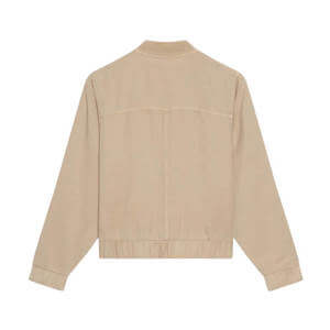 Mint Velvet Neutral Washed Bomber Jacket